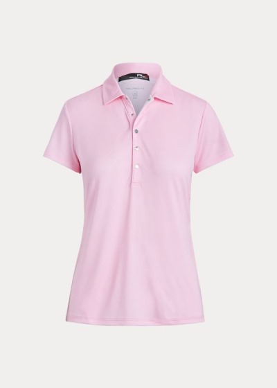 Polos Ralph Lauren Mujer Rosas / Blancos - Two-Tone Mesh Golf - XFZEY3280